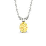 Load image into Gallery viewer, 4-ct-oval-shaped-fancy-lab-grown-vived-yellow-stone-pendant-in-white-gold-fdpd8469ovgvyellowangle1-4.00ct-nl-wg.jpg