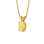 Load image into Gallery viewer, 4-ct-oval-shaped-fancy-lab-grown-vived-yellow-stone-pendant-in-yellow-gold-fdpd8469ovgvyellowangle2-4.00ct-nl-yg.jpg