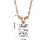 Load image into Gallery viewer, https://www.fascinatingdiamonds.com/cdn/shop/files/4-ct-oval-solitaire-pendant-in-rose-gold-FDPD8469OV-4CT-ANGLE1-RG-HW_1200X1200.jpg?v=1762142938
