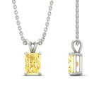 Load image into Gallery viewer, 4-ct-radiant-cut-fancy-lab-grown-vived-yellow-solitaire-necklace-in-white-gold-fdpd8469ragvyellowangle3-4.00ct-nl-wg.jpg