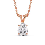 Load image into Gallery viewer, Color Lab Fancy Pear Shaped Diamond Solitaire Pendant