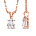 Load image into Gallery viewer, Color Lab Fancy Pear Shaped Diamond Solitaire Pendant