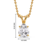 Load image into Gallery viewer, Color Lab Fancy Pear Shaped Diamond Solitaire Pendant
