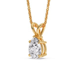 Load image into Gallery viewer, Color Lab Fancy Pear Shaped Diamond Solitaire Pendant