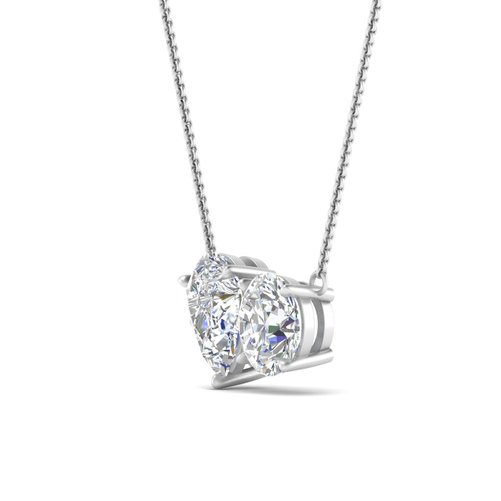 Lab Grown Diamond Toi Et Moi Pendant 14K Gold