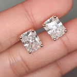 Load image into Gallery viewer, 1/2 To 4 Carat Radiant Cut Lab Created Diamond Women Stud Earring 14K Gold
