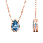 Load image into Gallery viewer, 5-carat-bezel-pear-water-drop-vivid-blue-solitaire-pendant-in-rose-gold-fdpd10538pegvblueangle2-5.00ct-nl-rg.jpg?v=1787819662
