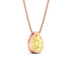 Load image into Gallery viewer, 5-carat-bezel-pear-water-drop-vivid-yellow-solitaire-pendant-in-rose-gold-fdpd10538pegvyellowangle3-5.00ct-nl-rg.jpg?v=1787819662
