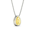 Load image into Gallery viewer, 5-carat-bezel-pear-water-drop-vivid-yellow-solitaire-pendant-in-white-gold-fdpd10538pegvyellowangle3-5.00ct-nl-wg.jpg?v=1787819662