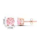Load image into Gallery viewer, Fancy Lab Colored Diamond Round Cut Stud Earring
