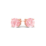 Load image into Gallery viewer, Fancy Lab Colored Diamond Round Cut Stud Earring