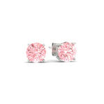 Load image into Gallery viewer, Fancy Lab Colored Diamond Round Cut Stud Earring