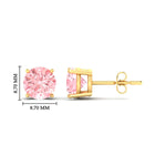 Load image into Gallery viewer, Fancy Lab Colored Diamond Round Cut Stud Earring