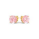 Load image into Gallery viewer, Fancy Lab Colored Diamond Round Cut Stud Earring
