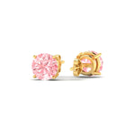 Load image into Gallery viewer, Fancy Lab Colored Diamond Round Cut Stud Earring