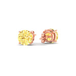 Load image into Gallery viewer, 5-carat-fancy-color-lab-grown-round-vivid-yellow-stud-earrings-in-rose-gold-fdear10411rogvyellowangle4-5.00ct-nl-rg.jpg?v=1786968027
