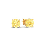 Load image into Gallery viewer, 5-carat-fancy-color-lab-grown-round-vivid-yellow-stud-earrings-in-yellow-gold-fdear10411rogvyellowangle1-5.00ct-nl-yg.jpg?v=1786968027