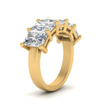 Load image into Gallery viewer, 0.50 To 5 Ct Radiant Cut Lab Diamond Five Stone Wedding Band 14k Gold
