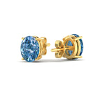 Load image into Gallery viewer, 5-carat-oval-cut-vivid-blue-diamond-stud-earrings-in-yellow-gold-fdear10411ovgvblueangle4-5.00ct-nl-yg.jpg