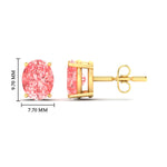 Load image into Gallery viewer, 5-carat-oval-cut-vivid-pink-diamond-stud-earrings-in-yellow-gold-fdear10411ovgvpinkangle2-5.00ct-nl-yg-hw.jpg