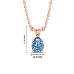Load image into Gallery viewer, Color Lab Fancy Pear Shaped Diamond Solitaire Pendant