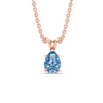 Load image into Gallery viewer, Color Lab Fancy Pear Shaped Diamond Solitaire Pendant