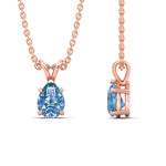 Load image into Gallery viewer, Color Lab Fancy Pear Shaped Diamond Solitaire Pendant