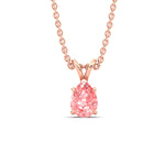 Load image into Gallery viewer, Color Lab Fancy Pear Shaped Diamond Solitaire Pendant