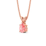 Load image into Gallery viewer, Color Lab Fancy Pear Shaped Diamond Solitaire Pendant