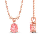 Load image into Gallery viewer, Color Lab Fancy Pear Shaped Diamond Solitaire Pendant