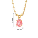 Load image into Gallery viewer, Color Lab Fancy Pear Shaped Diamond Solitaire Pendant