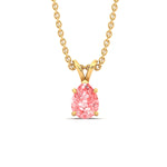 Load image into Gallery viewer, Color Lab Fancy Pear Shaped Diamond Solitaire Pendant