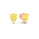 Load image into Gallery viewer, 5-carat-vivid-yellow-pear-cut-3-prong-earring-in-rose-gold-fdear10411peyellowangle1-5.00ct-nl-rg.jpg