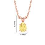Load image into Gallery viewer, Color Lab Fancy Pear Shaped Diamond Solitaire Pendant