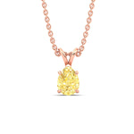 Load image into Gallery viewer, Color Lab Fancy Pear Shaped Diamond Solitaire Pendant