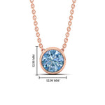 Load image into Gallery viewer, 5-ct-fancy-lab-grown-round-vived-blue-bezel-stone-pendant-in-rose-gold-fdpd10538rogvblueangle1-5.00ct-nl-rg-hw.jpg?v=1785906888