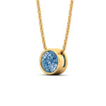 Load image into Gallery viewer, 5-ct-fancy-lab-grown-round-vived-blue-bezel-stone-pendant-in-yellow-gold-fdpd10538rogvblueangle2-5.00ct-nl-yg.jpg?v=1785906888