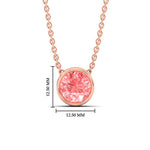 Load image into Gallery viewer, 5-ct-fancy-lab-grown-round-vived-pink-bezel-stone-pendant-in-rose-gold-fdpd10538rogvpinkangle1-5.00ct-nl-rg-hw.jpg?v=1785906888