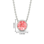 Load image into Gallery viewer, 5-ct-fancy-lab-grown-round-vived-pink-bezel-stone-pendant-in-white-gold-fdpd10538rogvpinkangle1-5.00ct-nl-wg-hw.jpg?v=1785906888