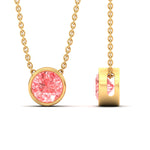 Load image into Gallery viewer, 5-ct-fancy-lab-grown-round-vived-pink-bezel-stone-pendant-in-yellow-gold-fdpd10538rogvpinkangle3-5.00ct-nl-yg.jpg?v=1785906888