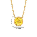 Load image into Gallery viewer, 5-ct-fancy-lab-grown-round-vived-yellow-bezel-stone-pendant-in-yellow-gold-fdpd10538rogvyellowangle1-5.00ct-nl-yg-hw.jpg?v=1785906888