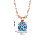 Load image into Gallery viewer, 5-ct-four-prong-fancy-lab-grown-round-vived-blue-stone-pendant-in-rose-gold-fdpd8469rogvblueangle1-5.00ct-nl-rg-hw.jpg?v=1786081376