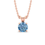 Load image into Gallery viewer, 5-ct-four-prong-fancy-lab-grown-round-vived-blue-stone-pendant-in-rose-gold-fdpd8469rogvblueangle1-5.00ct-nl-rg.jpg?v=1786081376