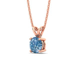 Load image into Gallery viewer, 5-ct-four-prong-fancy-lab-grown-round-vived-blue-stone-pendant-in-rose-gold-fdpd8469rogvblueangle2-3.00ct-nl-rg.jpg?v=1786081376