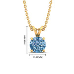 Load image into Gallery viewer, 5-ct-four-prong-fancy-lab-grown-round-vived-blue-stone-pendant-in-yellow-gold-fdpd8469rogvblueangle1-5.00ct-nl-yg-hw.jpg?v=1786081376