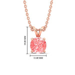 Load image into Gallery viewer, 5-ct-four-prong-fancy-lab-grown-round-vived-pink-stone-pendant-in-rose-gold-fdpd8469rogvpinkangle1-5.00ct-nl-rg-hw.jpg?v=1786081991