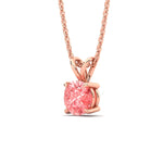 Load image into Gallery viewer, 5-ct-four-prong-fancy-lab-grown-round-vived-pink-stone-pendant-in-rose-gold-fdpd8469rogvpinkangle2-3.00ct-nl-rg.jpg?v=1786081991
