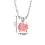 Load image into Gallery viewer, 5-ct-four-prong-fancy-lab-grown-round-vived-pink-stone-pendant-in-white-gold-fdpd8469rogvpinkangle1-5.00ct-nl-wg-hw.jpg?v=1786081991