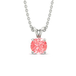 Load image into Gallery viewer, 5-ct-four-prong-fancy-lab-grown-round-vived-pink-stone-pendant-in-white-gold-fdpd8469rogvpinkangle1-5.00ct-nl-wg.jpg?v=1786081991
