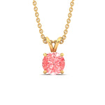 Load image into Gallery viewer, 5-ct-four-prong-fancy-lab-grown-round-vived-pink-stone-pendant-in-yellow-gold-fdpd8469rogvpinkangle1-5.00ct-nl-yg.jpg?v=1786081991